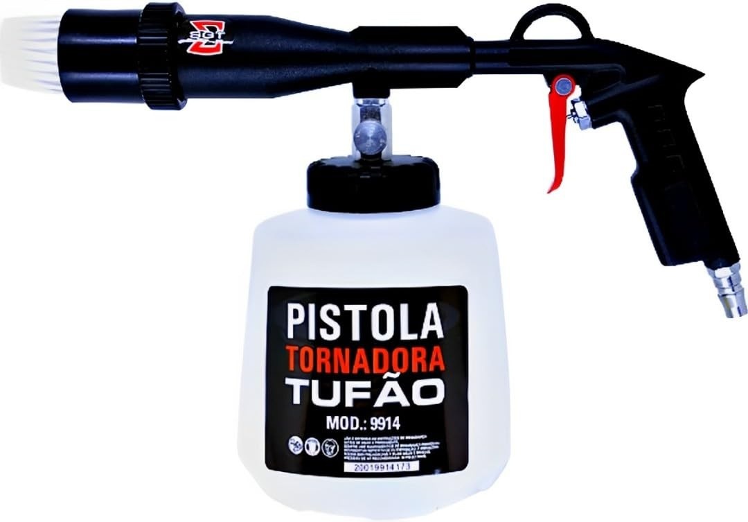 Pistola Tornadora Tufão SGT-9914: Limpeza Profissional e Rápida para Seu Veículo