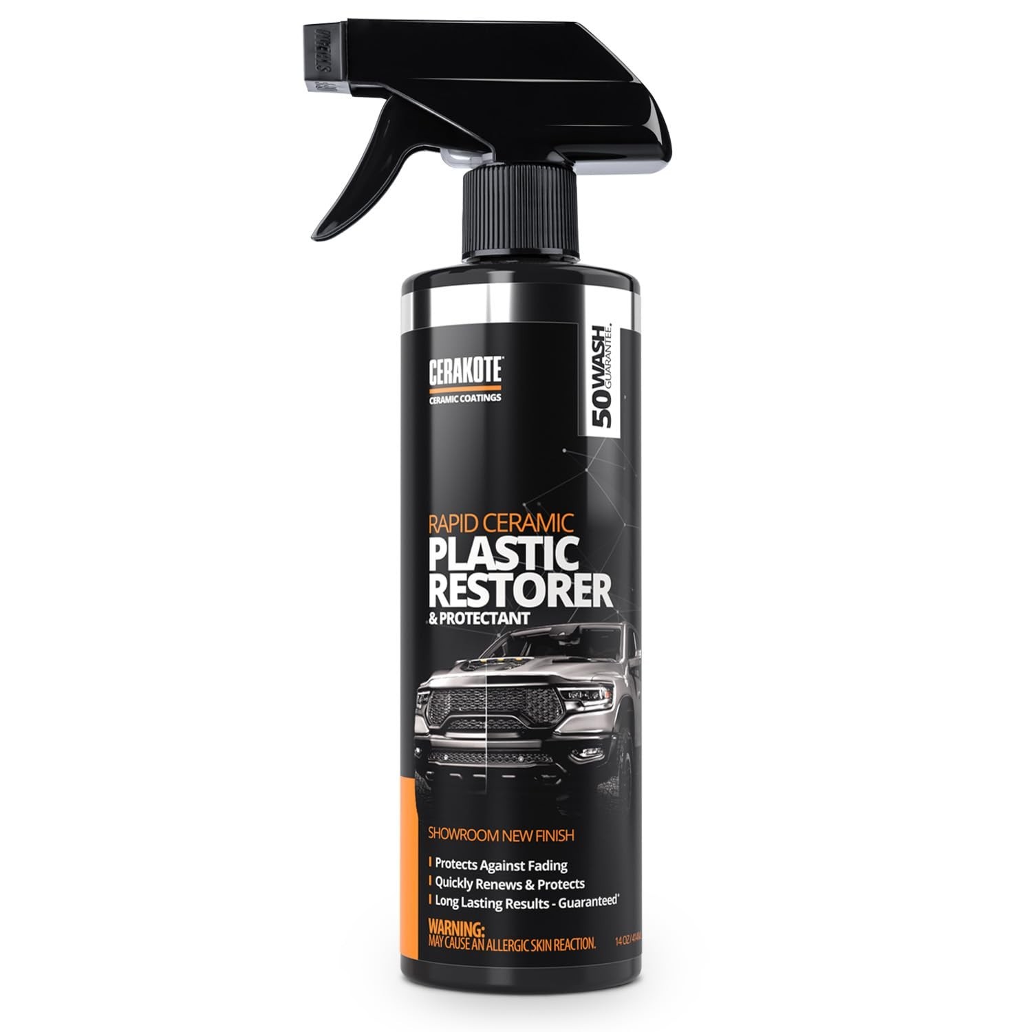 Cerakote Restaurador e Protetor Cerâmico Rápido para Plásticos - Brilho Duradouro e Proteção Fácil