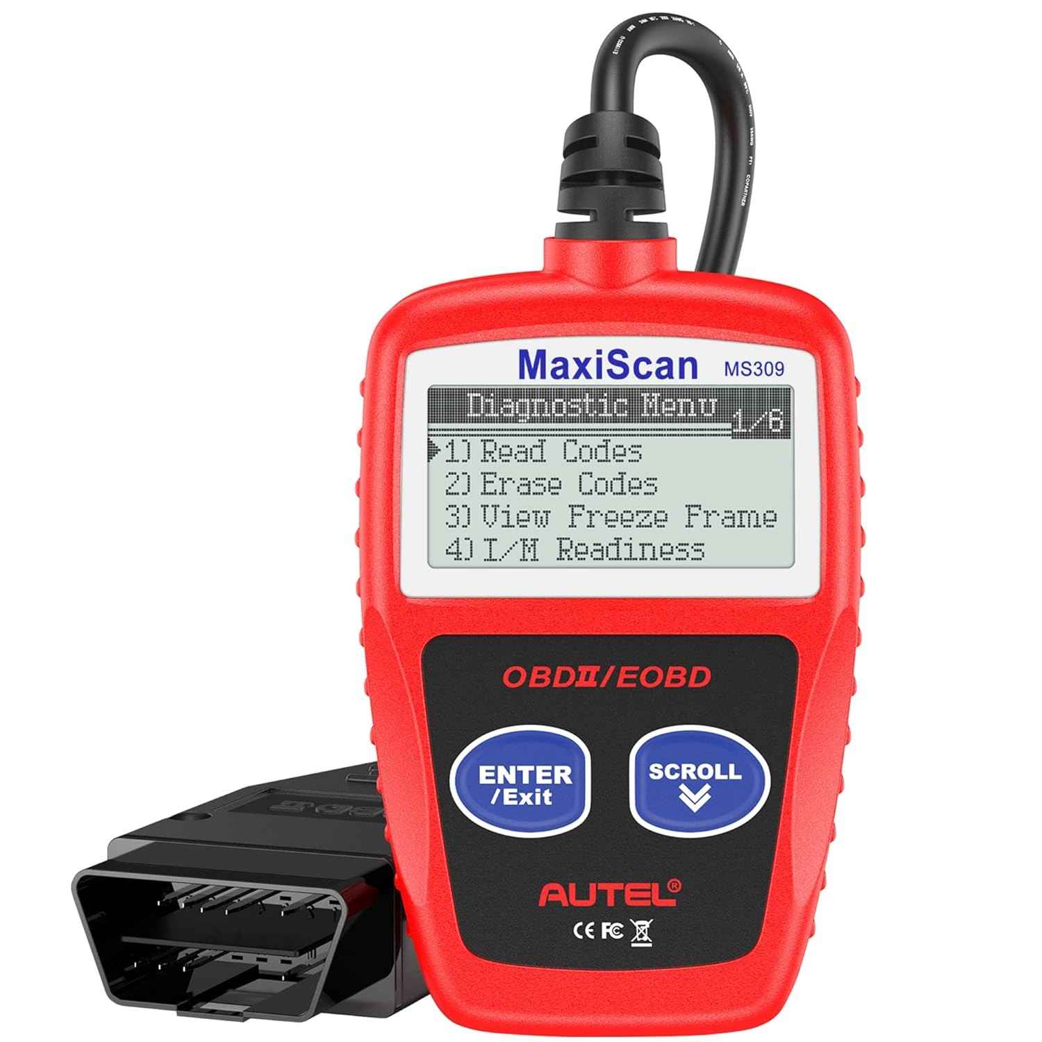 Autel MS309: Leitor OBD2 Essencial para Diagnóstico Rápido e Desligar Luz de Injeção