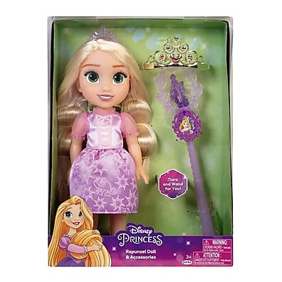 Rapunzel Disney: A Boneca dos Sonhos com Varinha e Tiara!
