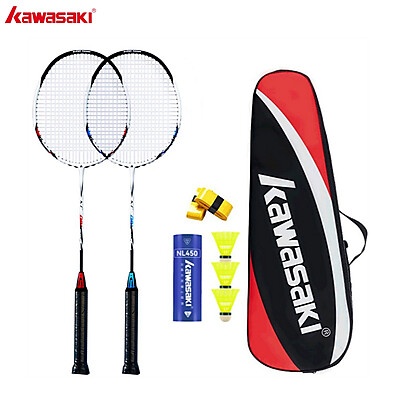 Raquetes Kawasaki KD-3 + KC-081 – Fibra de Carbono Ultraleve
