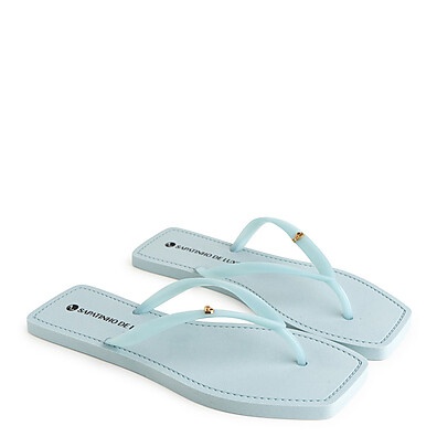 Rasteira Praia Light Blue: Conforto e Estilo!