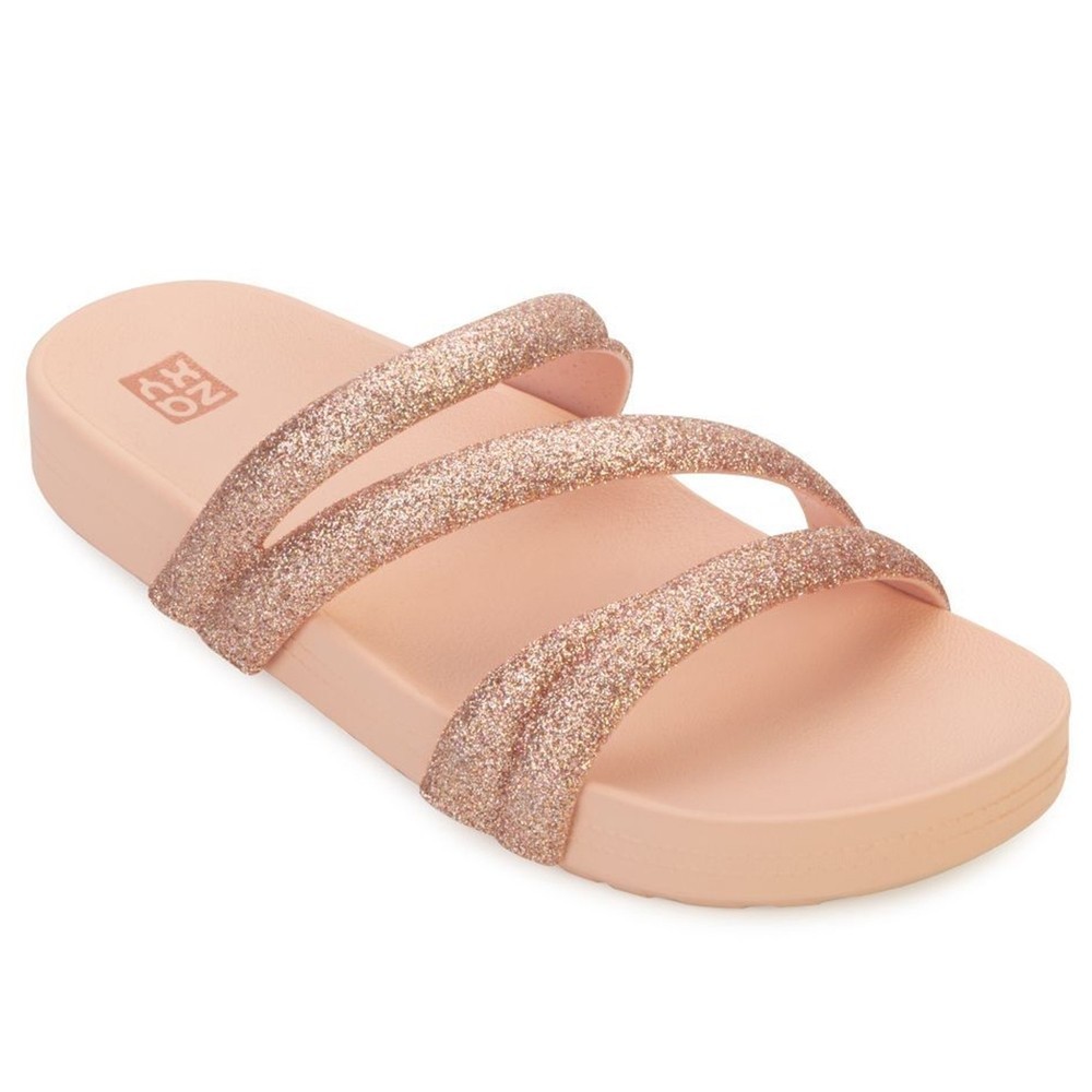 Rasteira Zaxy Glitter Nude: Conforto e Estilo!
