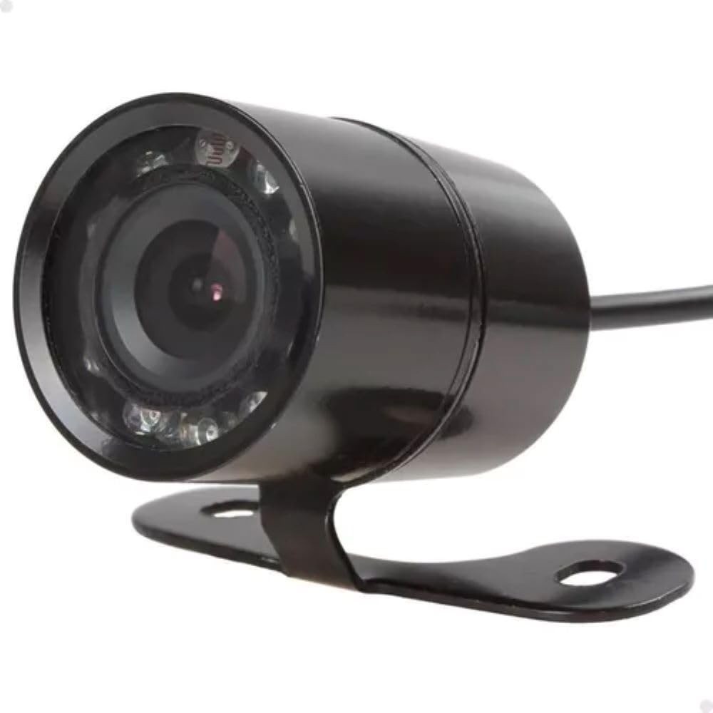 Câmera de Ré HD Borboleta com Visão Noturna LED: Manobras Seguras e Fáceis