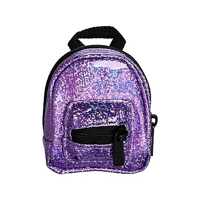 Real Littles: Mini Mochilas Surpresa Roxo Glitter