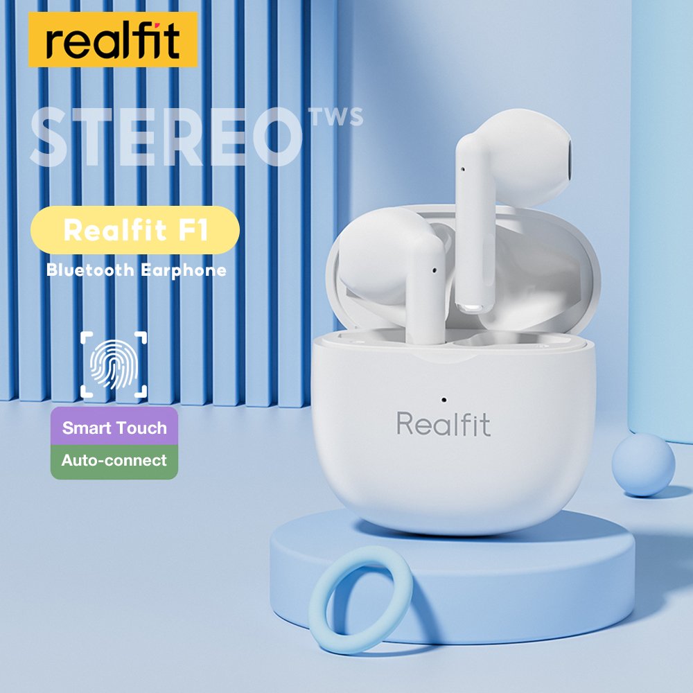 Realfit F1: Fones Bluetooth com Graves Incríveis