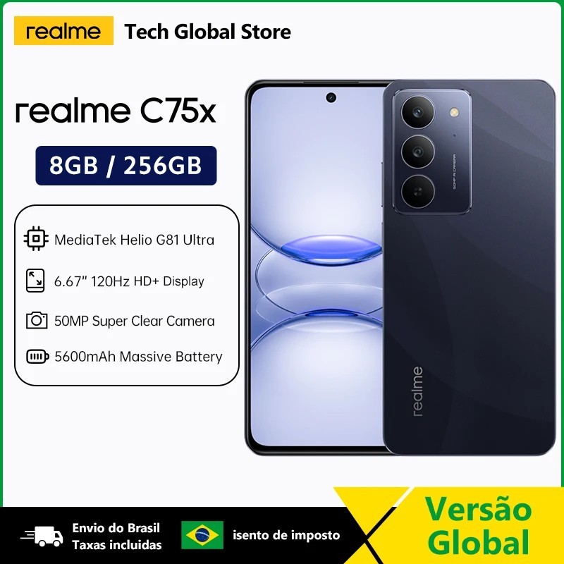 realme C75x: Poder e Resistência!