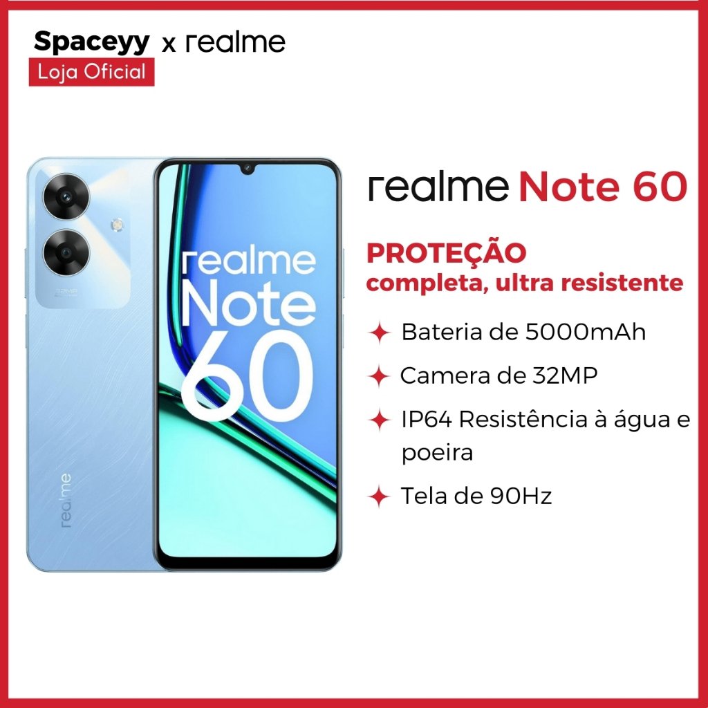 Realme Note 60: O Celular Completo para Você!