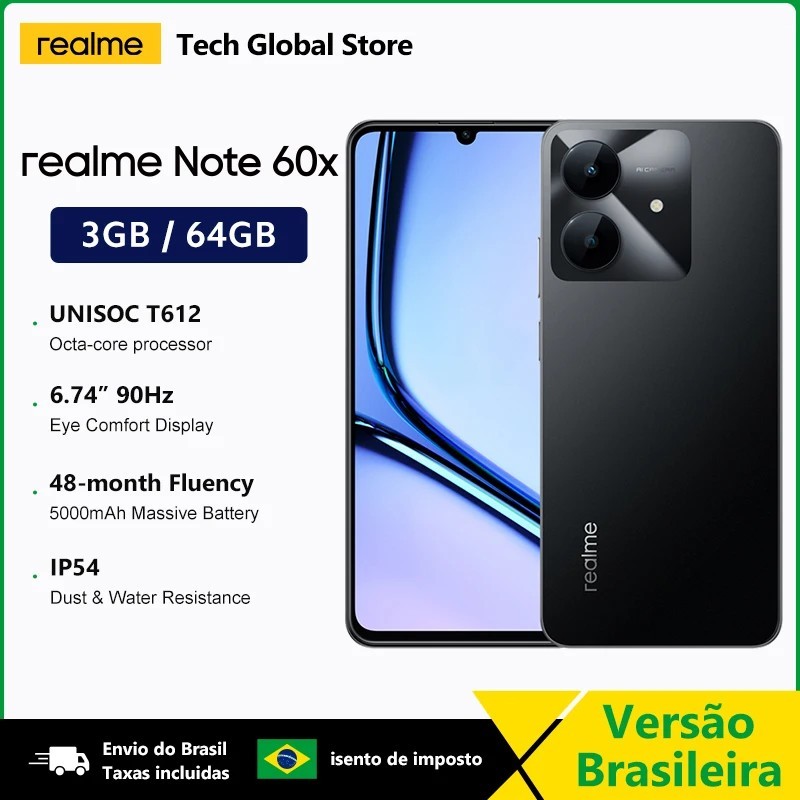 realme Note 60x: O Smartphone Completo!