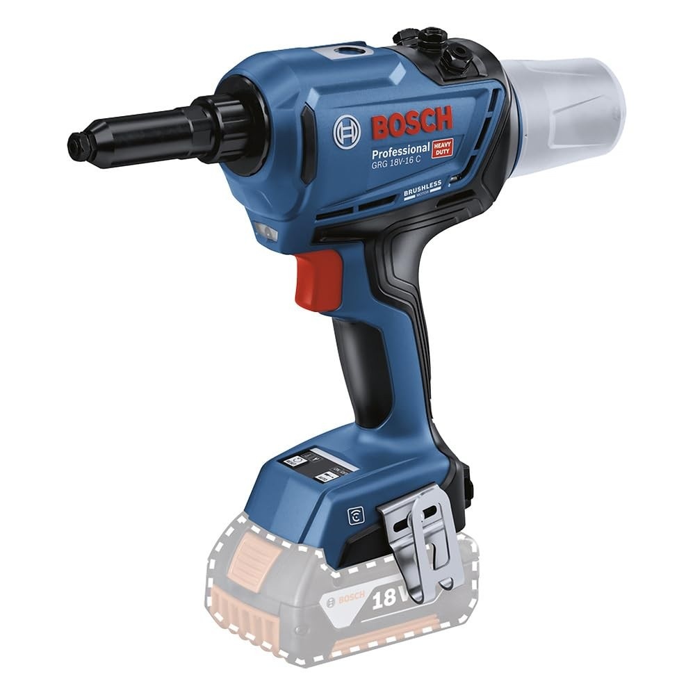 Rebitador Bosch GRG 18V-16 C Brushless: Potência Profissional Sem Fio