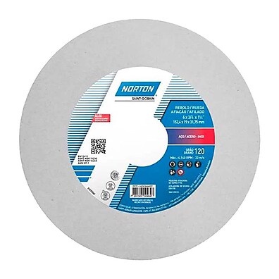Rebolo Norton Branco 6": Afiação Precisa!