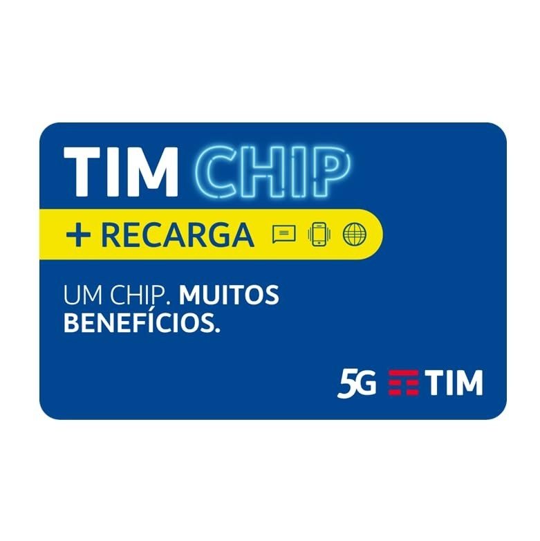 TIM Chip Pré Pago: Conectividade Nacional com Recarga Inclusa