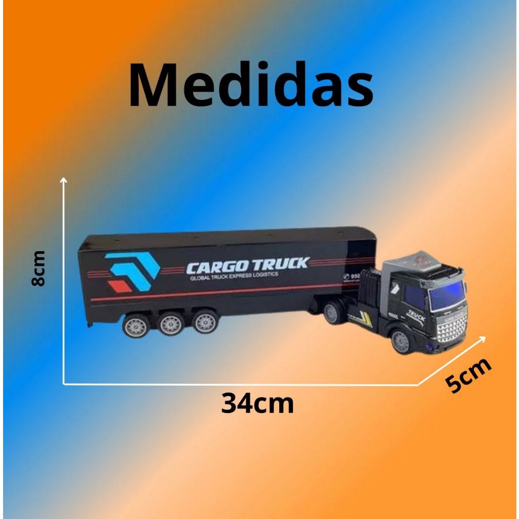 Caminhão Controle Remoto com LED Recarregável