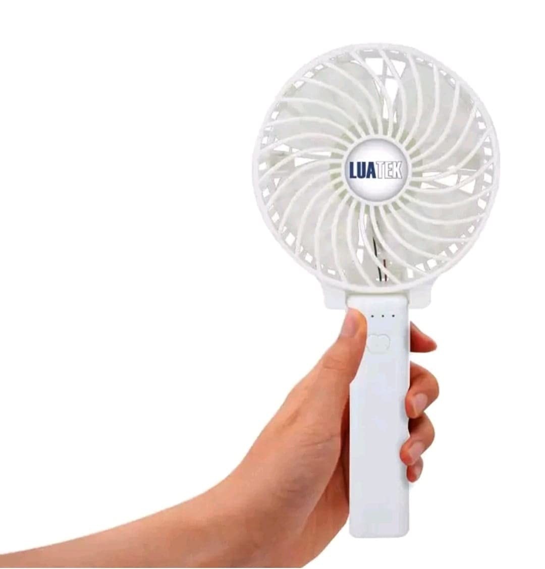 Mini Ventilador Portátil Recarregável – Mão e Mesa com Design Moderno