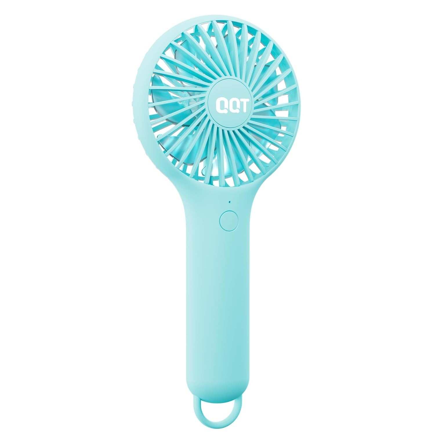 QQT Mini Ventilador Portátil Recarregável com 3 Velocidades - Leve e Potente para Qualquer Lugar