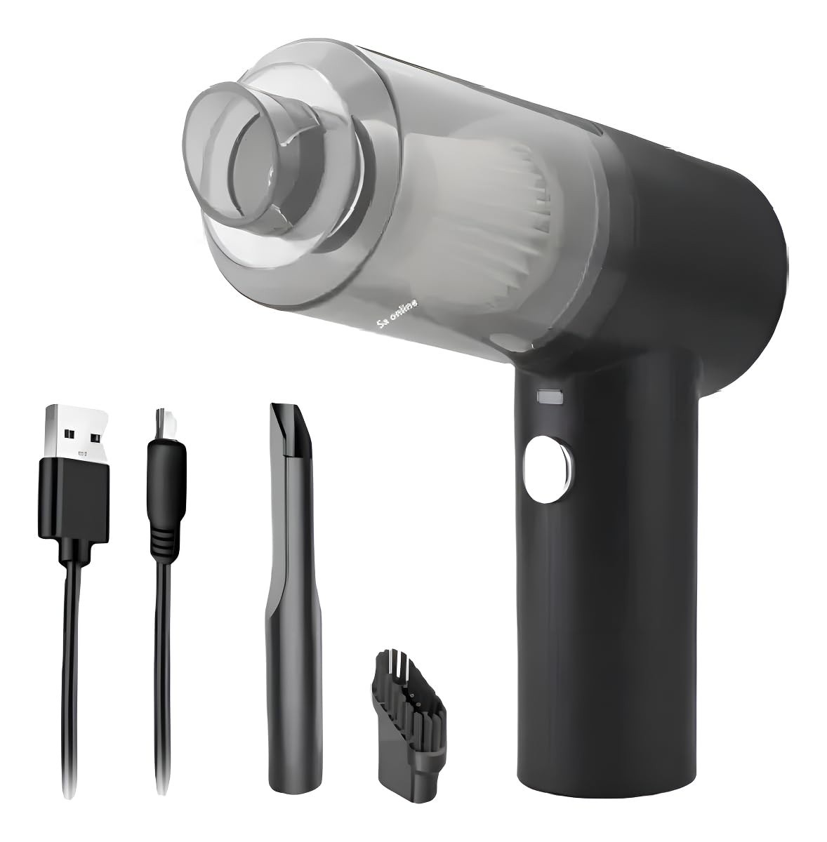 Aspirador Portátil 2 em 1: Soprador e Aspirador Sem Fio Recarregável USB | Limpeza Rápida e Versátil