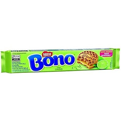 Bono Limão: Biscoito Crocante com Recheio Refrescante 90g