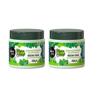 Reconstrução Capilar: Kit 2 Máscaras Maria Natureza Salon Line
