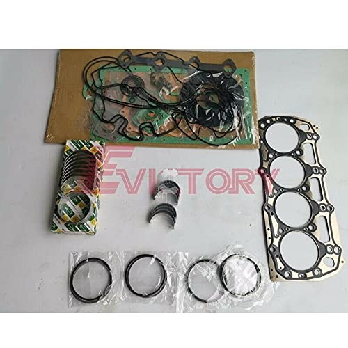 Kit de Reconstrução Completo para Trator Shibaura N844L-T: Anel de Pistão, Junta de Cabeça e Rolamento