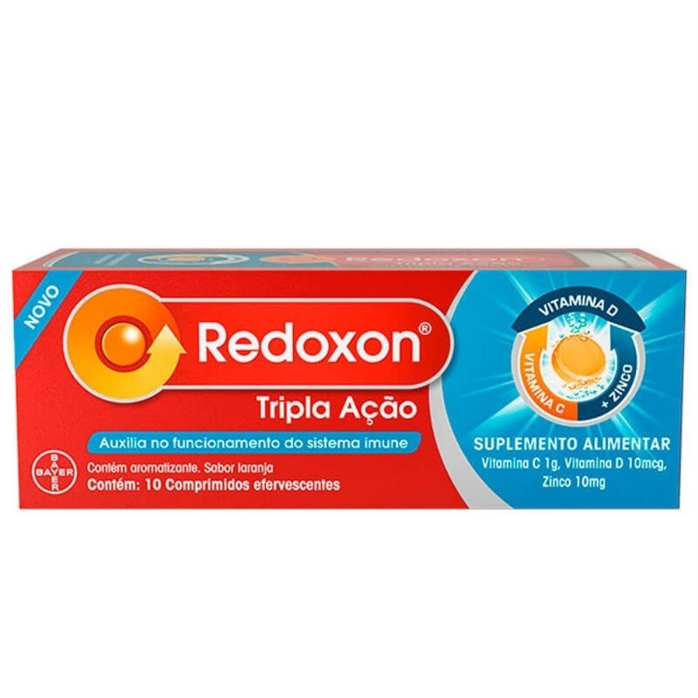 Redoxon Tripla Ação: Imunidade Reforçada em 10 Comprimidos
