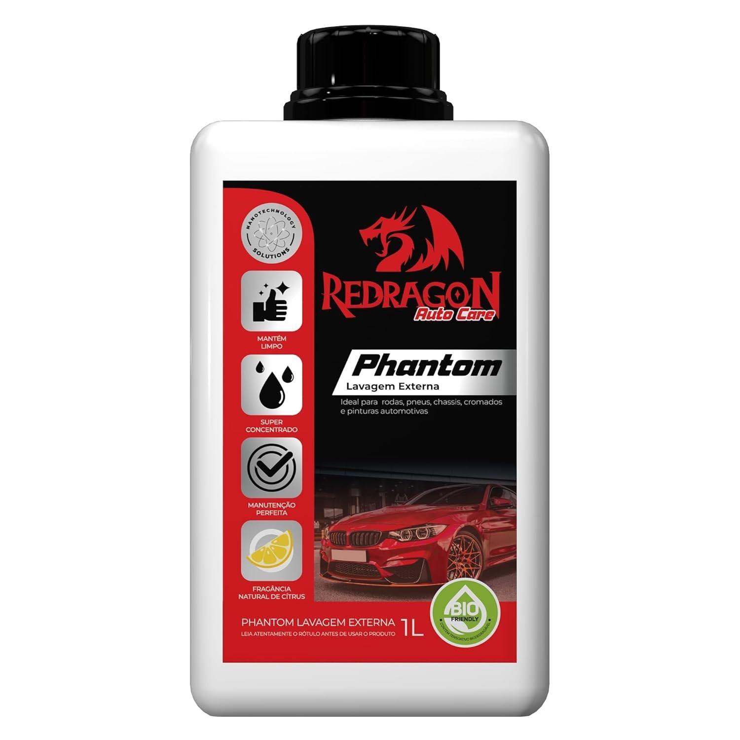 Redragon Phantom: Lavagem Externa Automotiva Eficiente e Sustentável (1 Litro)
