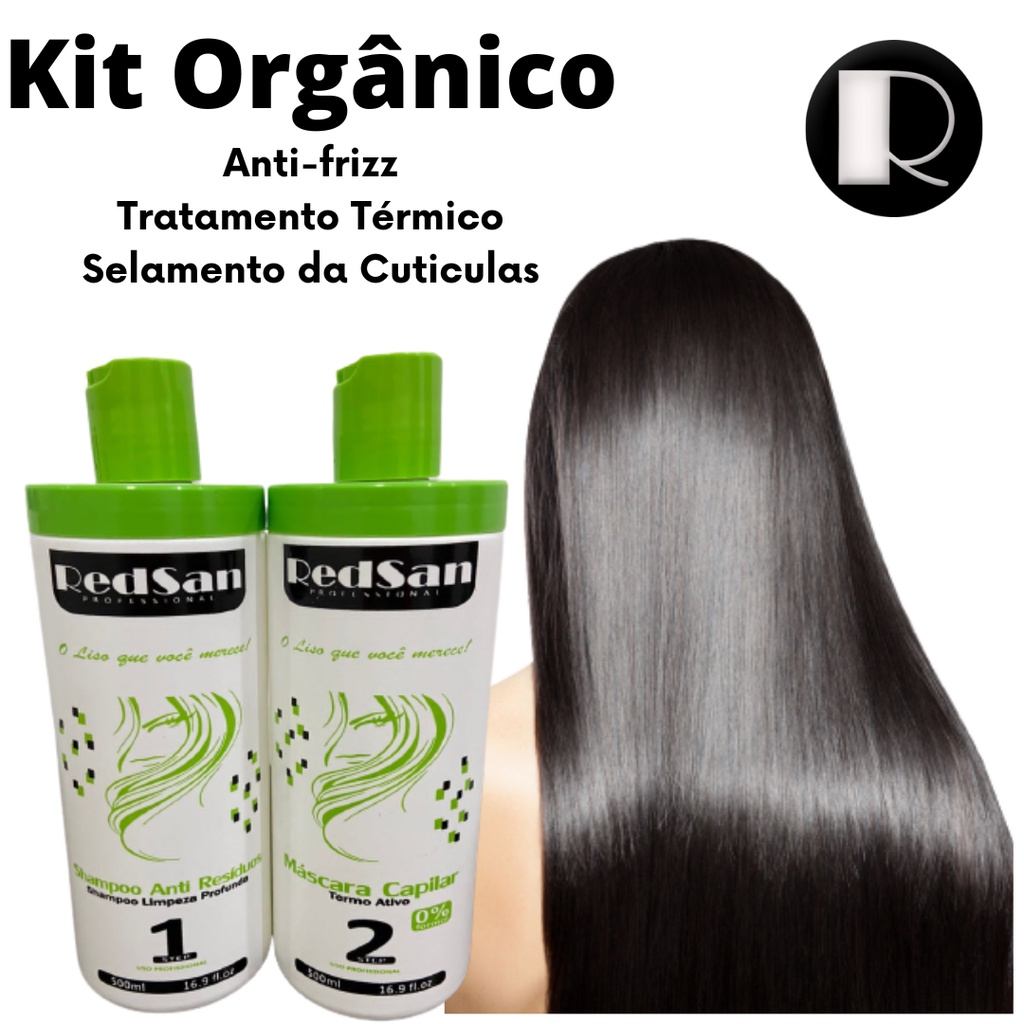 RedSan LISO PERFEITO: Progressiva Orgânica Sem Formol para Cabelos Lisos e Brilhantes
