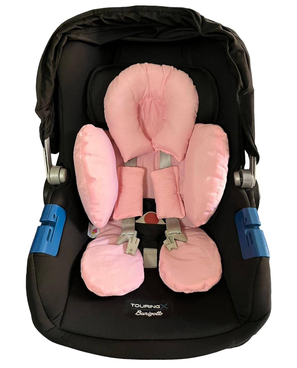 Redutor de Bebê Conforto Anatômico 100% Algodão Rosa: Conforto e Segurança para seu Bebê