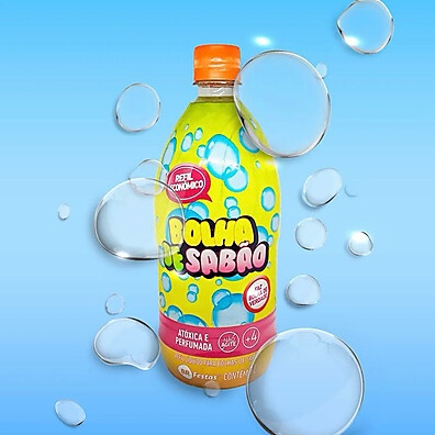 Refil de Bolhas de Sabão 1L: Diversão Sem Fim!