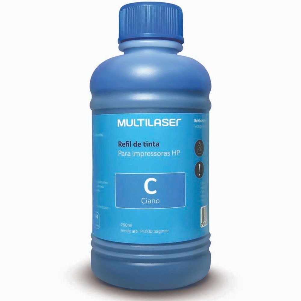 Refil de Tinta Ciano 250ml Multilaser: Economize Já!