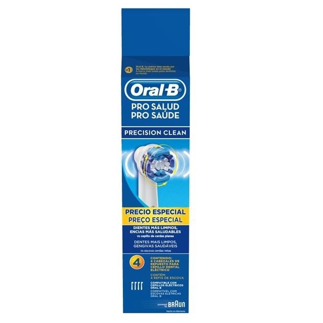 Refil Escova Oral-B Precision Clean: 4 Unidades