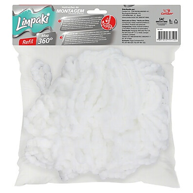 Refil Mop 360° Limpaki: Limpeza Impecável!