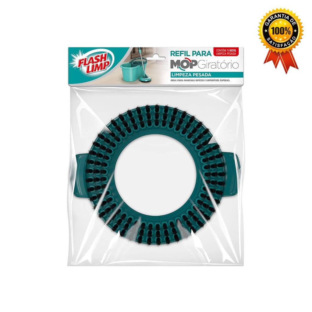 Refil Mop Giratório: Limpeza Pesada Sem Esforço!