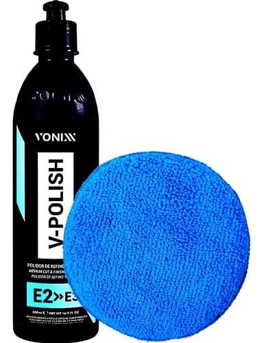 V-polish Polidor Refino Manual + Aplicador Microfibra Vonixx
