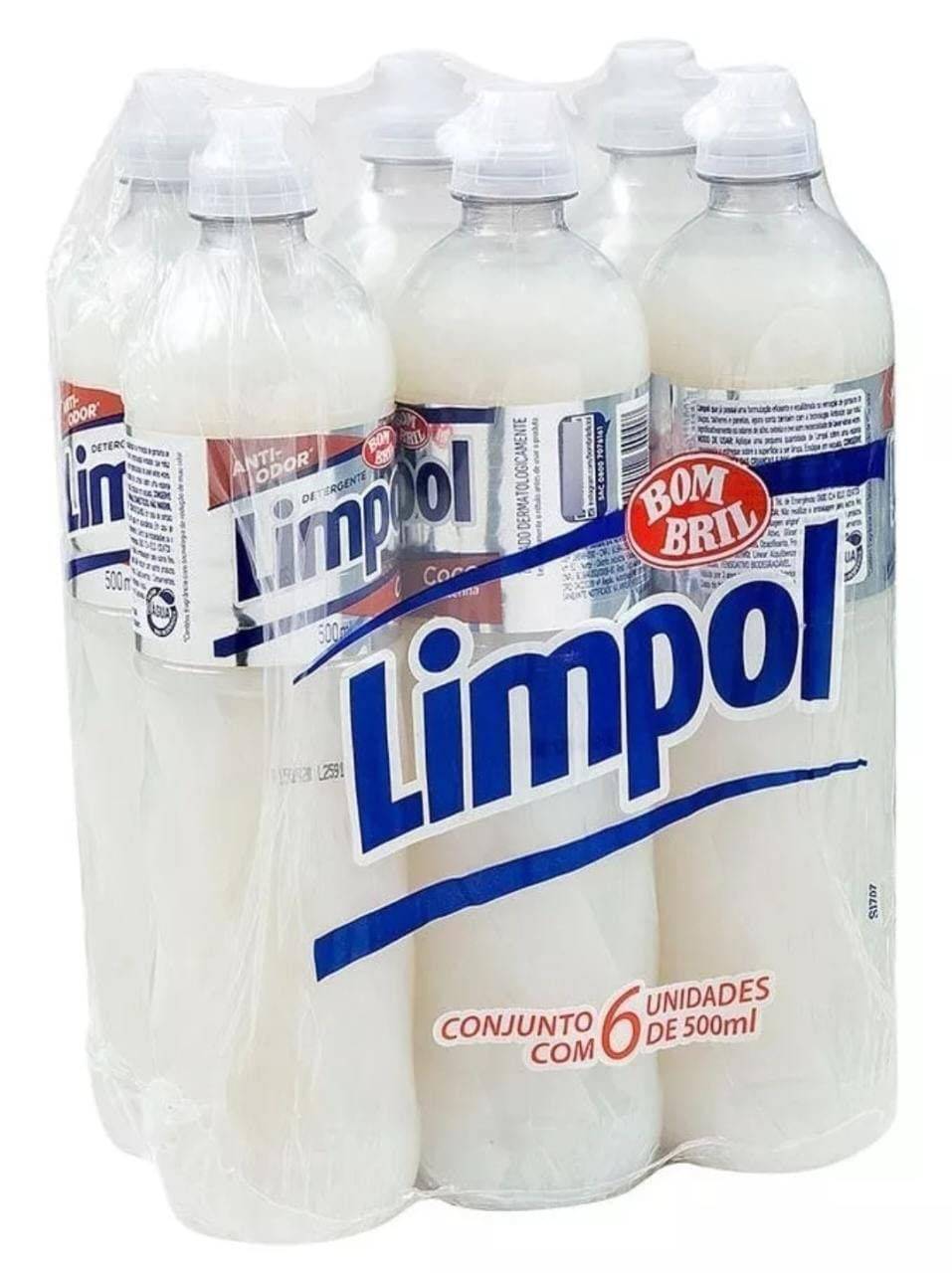 Detergente Líquido Coco 500ml - Limpol | Limpeza Poderosa e Fragrância Refrescante