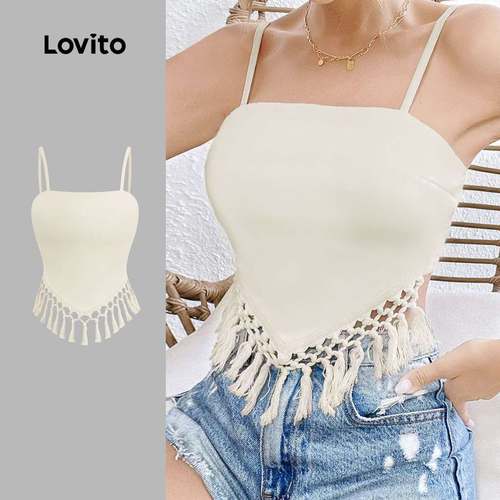 Regata Boho com Franjas Lovito: Estilo e Conforto!
