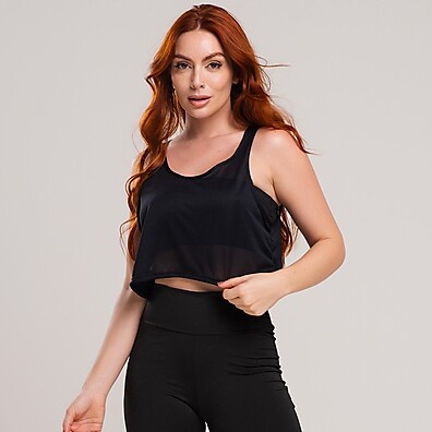 Regata Dryfit Cropped Costas Nadador: Estilo e Performance Feminina