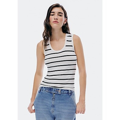 Regata Tricô Listrada: Leveza e Estilo!