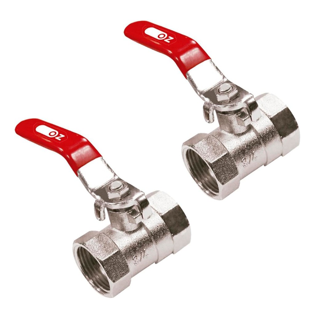 Registro de Esfera 3/4" Metal: Kit com 2 - Oz