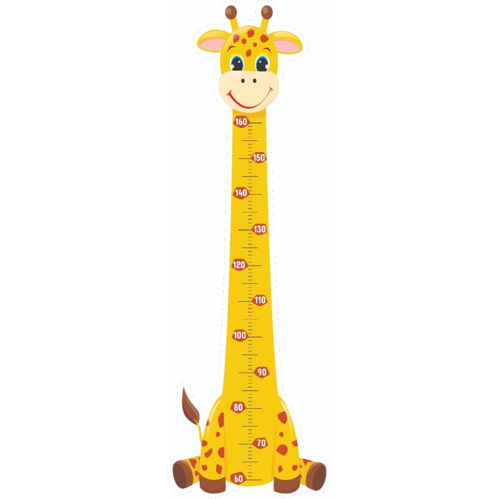 Adesivo Infantil Tokfix Kids Régua de Crescimento Girafa - Decore e Acompanhe o Crescimento com Estilo