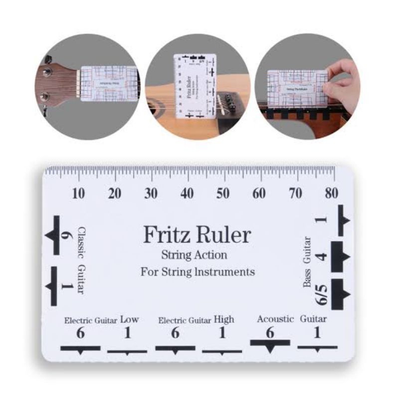Régua Fritz: A Solução Portátil para Ajuste de Cordas em Guitarras e Violões