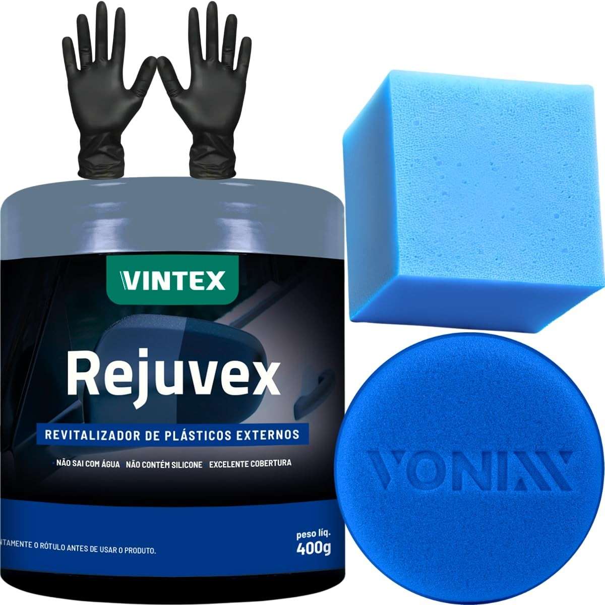 Rejuvex Vonixx: Revitalizador de Plásticos Externos + Kit Completo para Aplicação