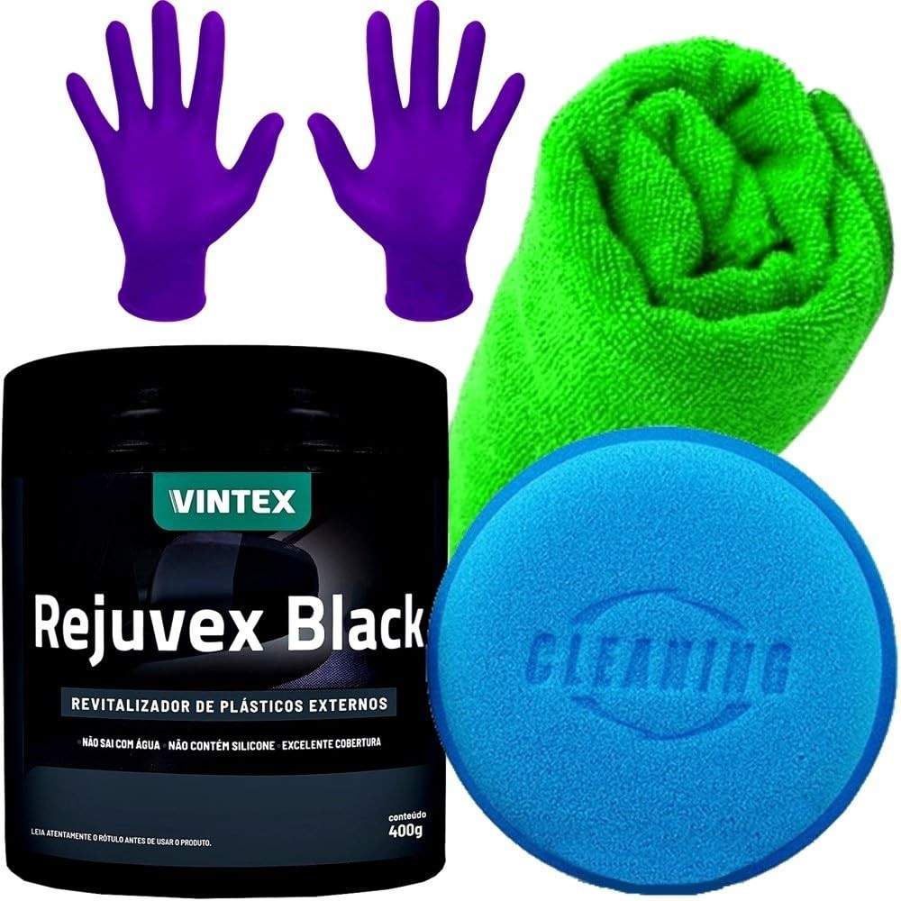 Kit Rejuvex Black: Revitalize Plásticos de Moto e Carro com Acabamento Profissional