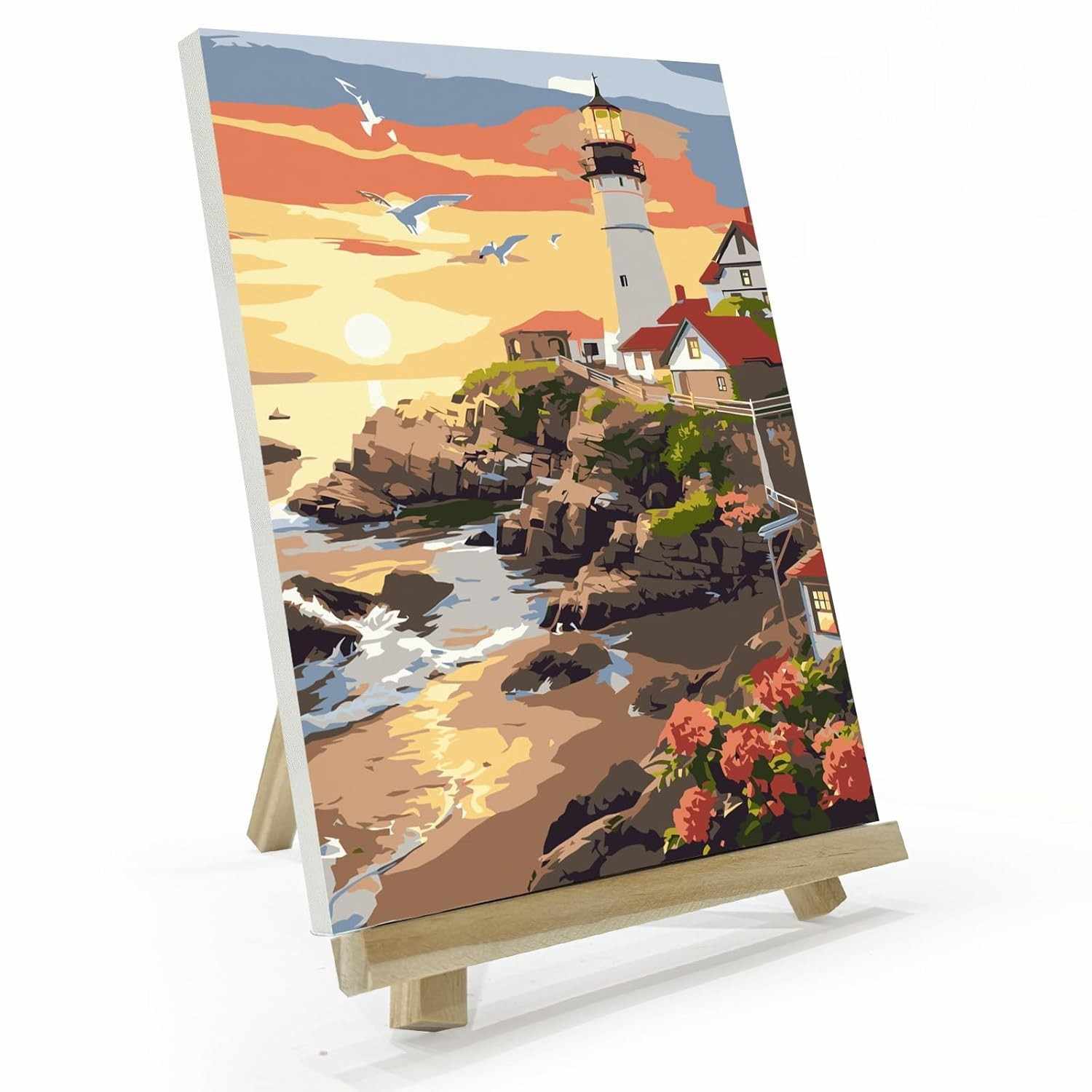 JOOZ Kit de Pintura por Números para Adultos - Tela com Moldura, DIY Criativo e Relaxante