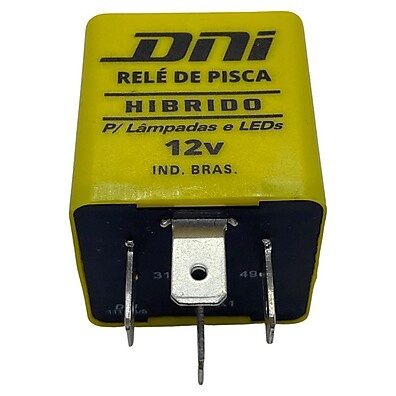 Relé de Pisca Híbrido DNI 1112 – Compatível com Lâmpadas LED e Comuns