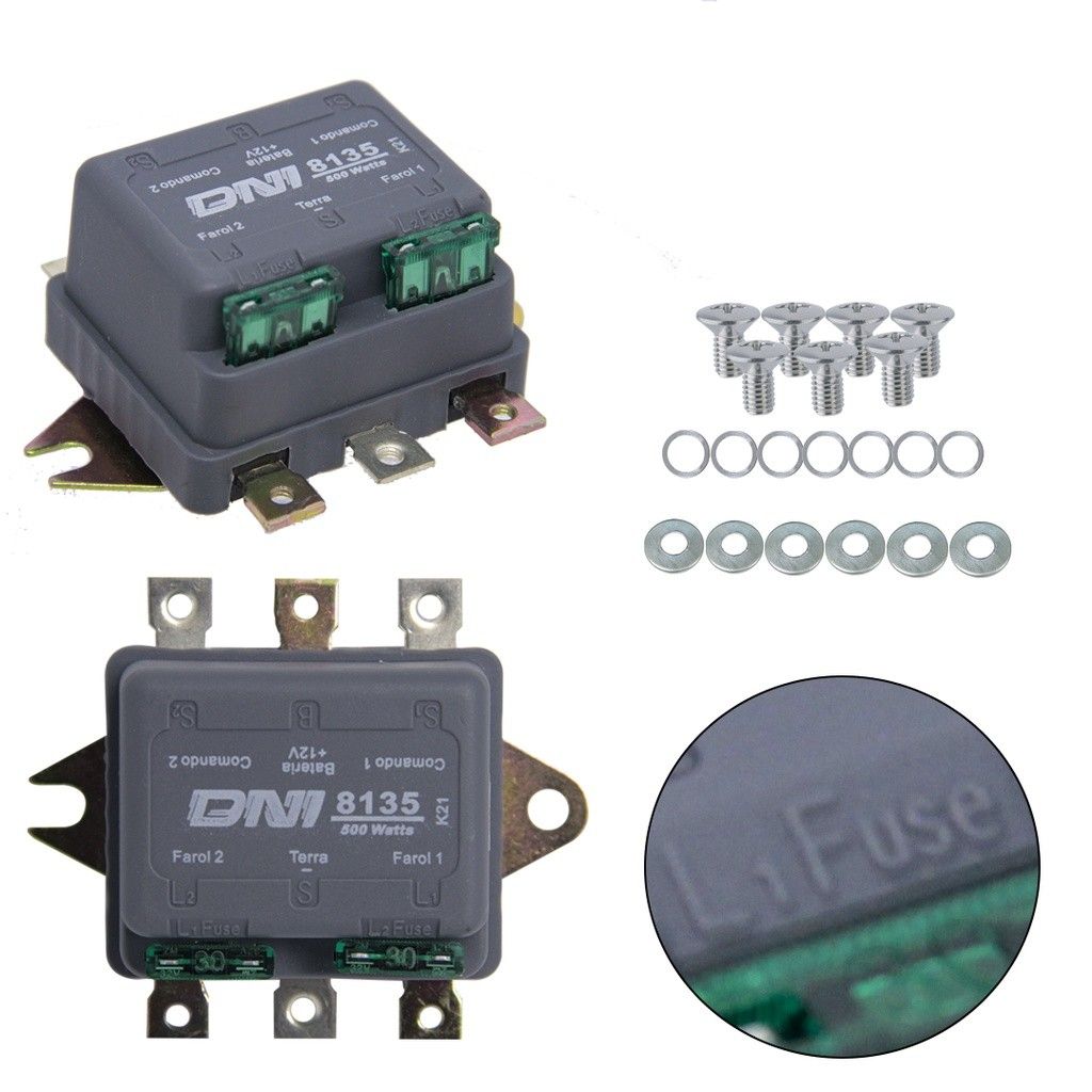 Relé Duplo Farol 500W: Proteja e Potencialize!