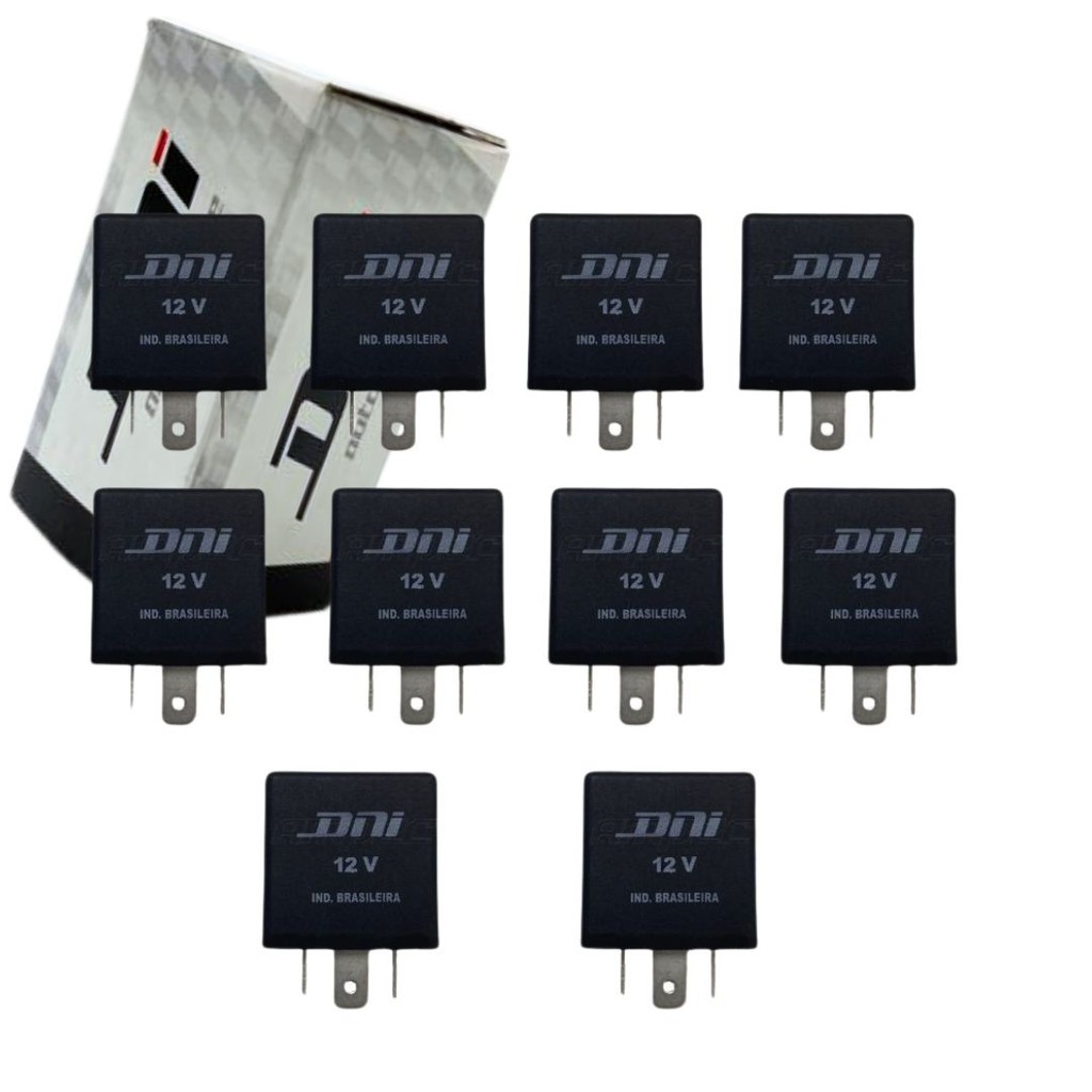 Relé Pisca 12V: Kit 10 Unidades Universal