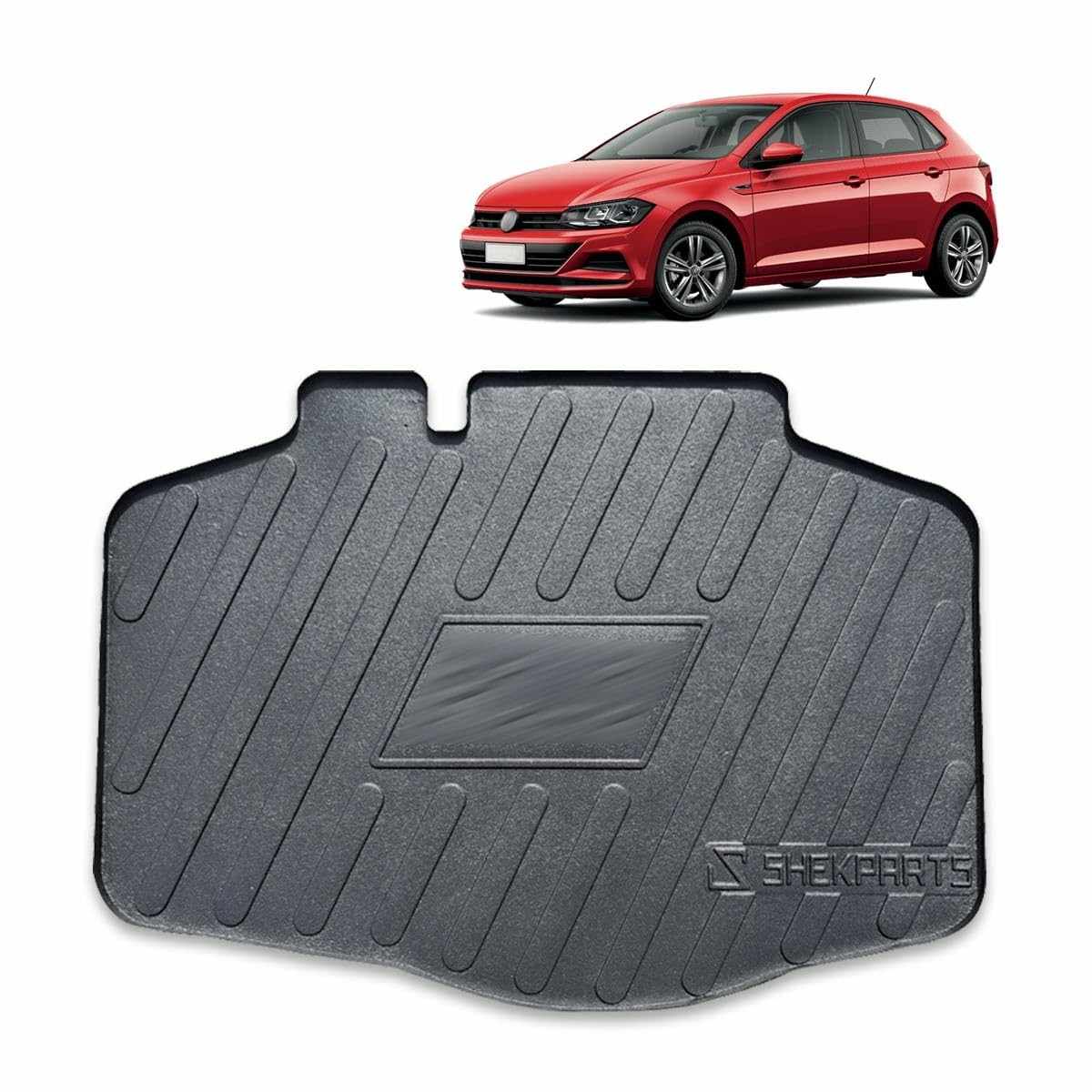 Protetor de Porta-Malas Premium para VW Polo (2018-2023) - Tapete Bandeja em Relevo