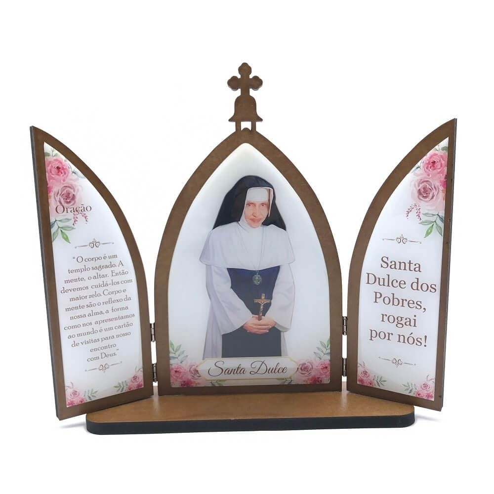 Capela Santa Dulce dos Pobres Grande com Porta - Decoração Religiosa Elegante e Inspiradora