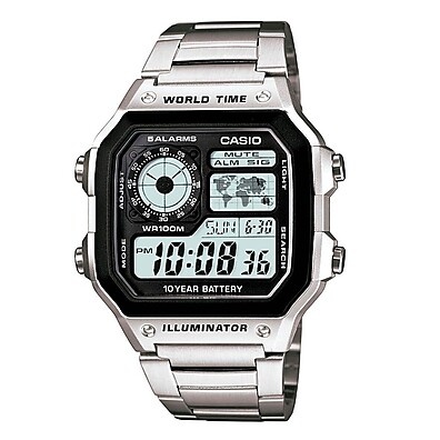 Relógio Casio AE-1200WH - Resistente, Prático e Estiloso