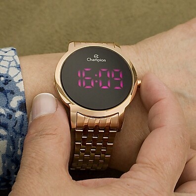 relogio-champion-digital-rose-gold-rosa-led-presente-perfeito